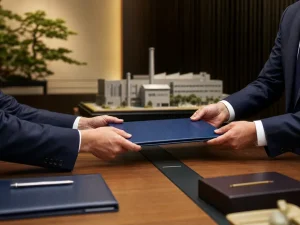 郡山の事業承継で譲渡企業と譲受企業が引継ぎ条件を確認する打ち合わせ