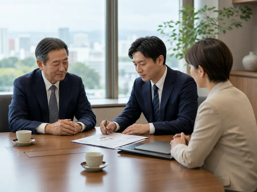 地域企業のM&Aで人員体制と説明順序を話し合う会議