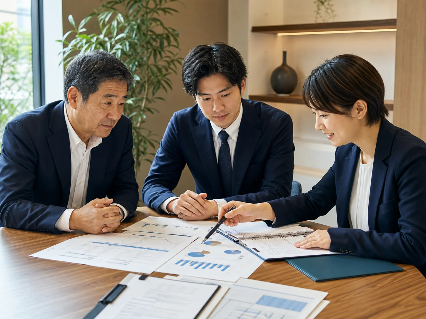 郡山周辺の事業承継と譲渡条件を整理する相談風景